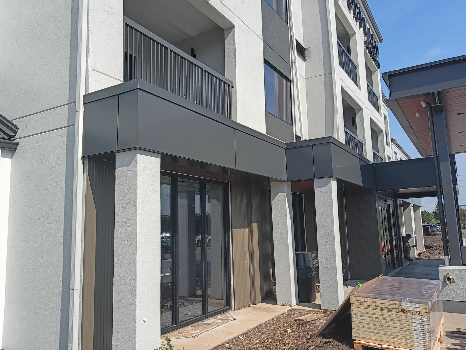 Commercial architectural metal facade